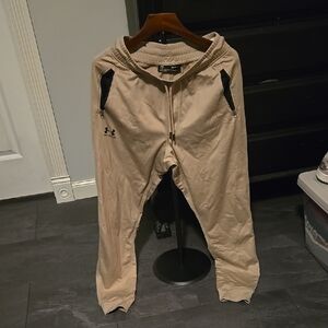 Under Armour Beige Joggers with Black Accents